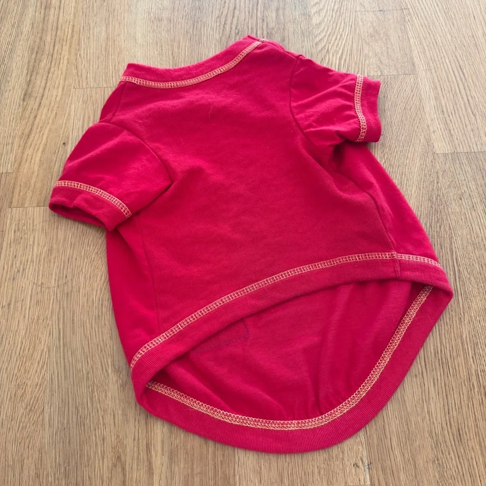NFL MEDIUM Red KC Kansas City Chiefs Dog Shirt